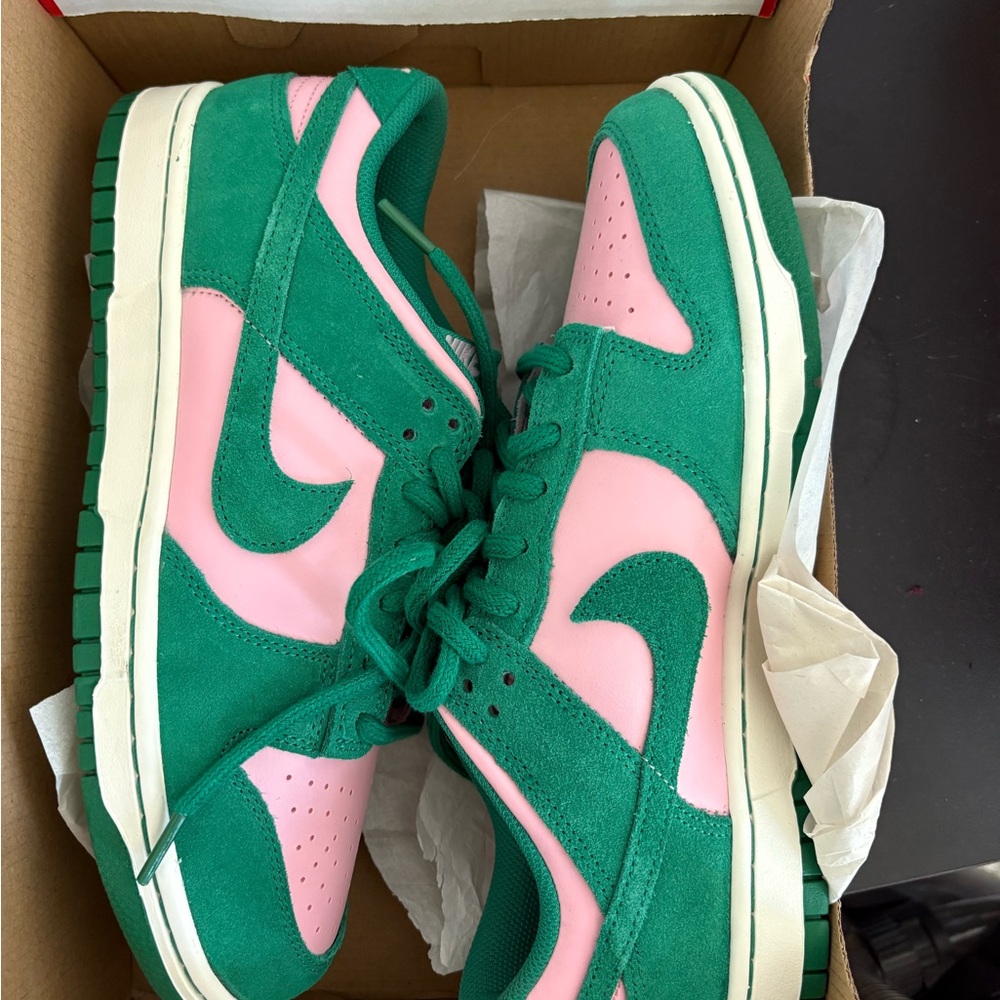 Green and Pink Sneakers